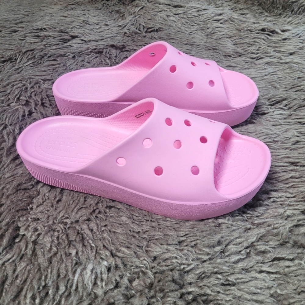 Crocs Platform Slides